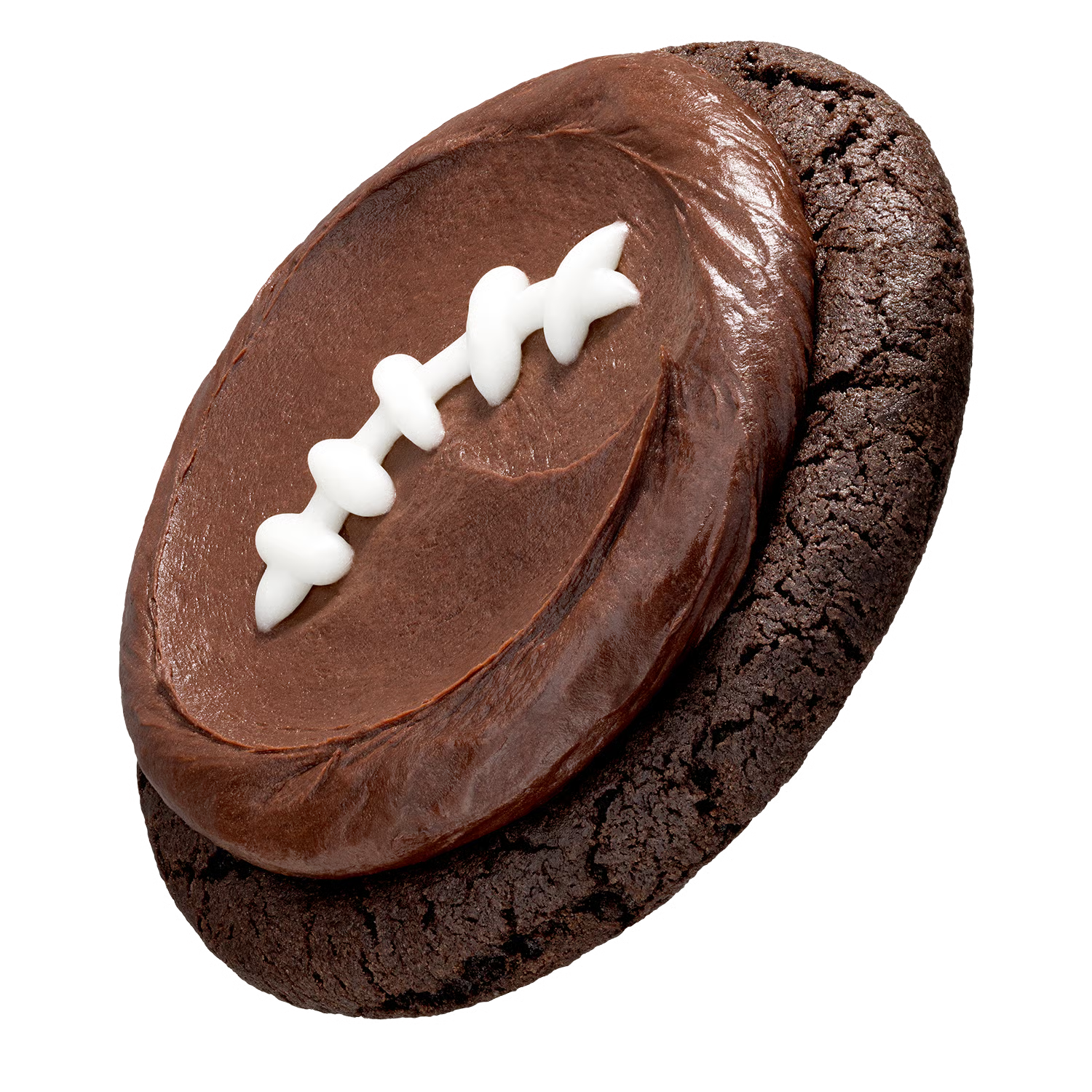 Fudge Brownie Football Cookie