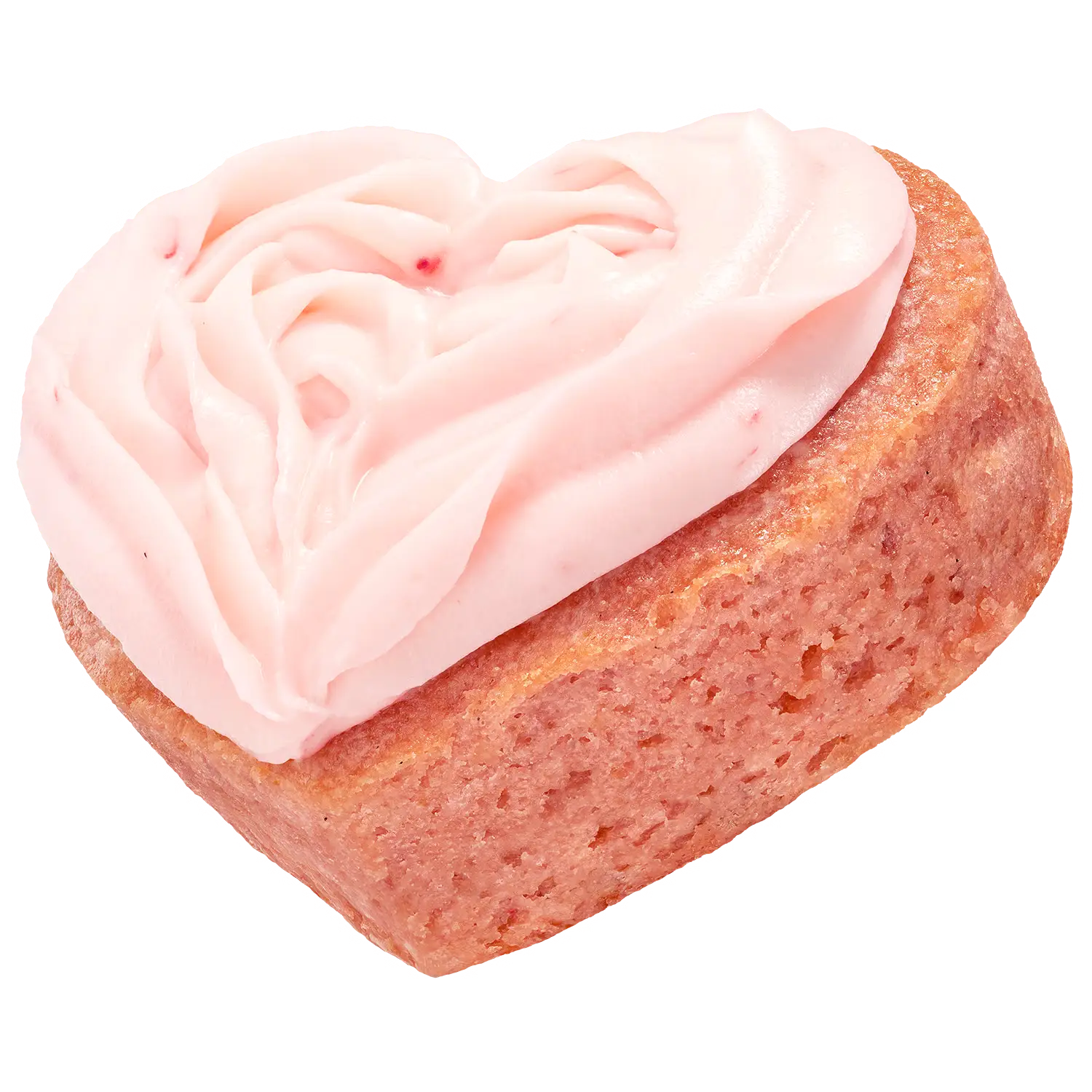 Crumbl Strawberry Heart Cake