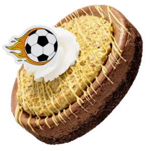Soccer Field Dubai-Style Cheesecake
