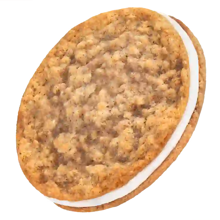 Crumbl Oatmeal Creme Pie Cookie